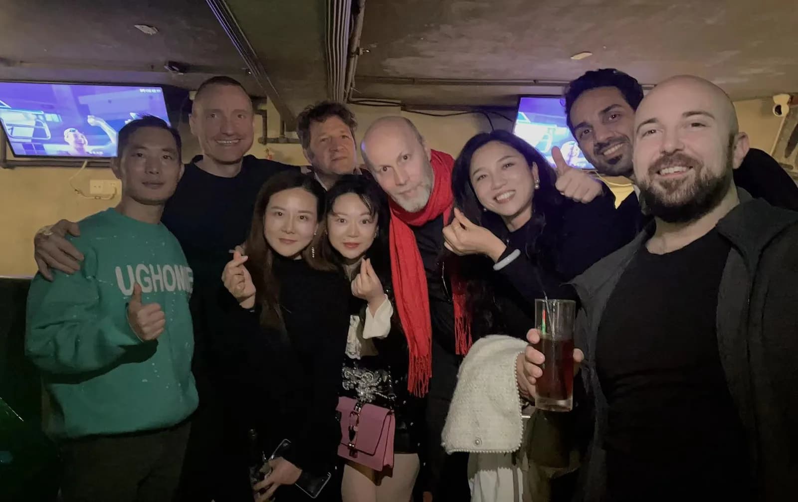 Large group photo of a Shenzhen Marketing Meetup at Brass House
