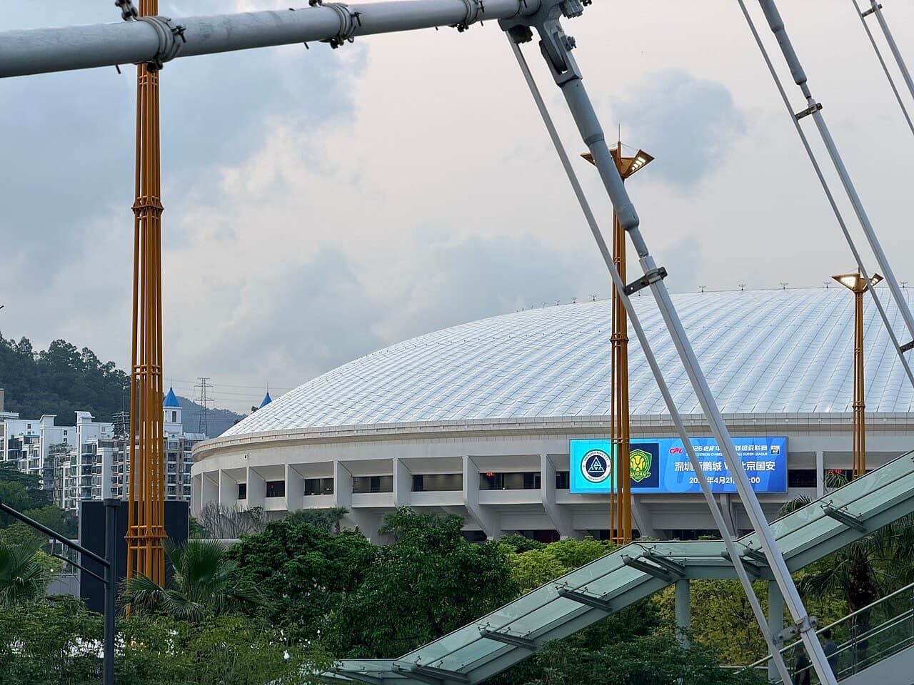 Shenzhen Sports Center Stadium's roof from outside