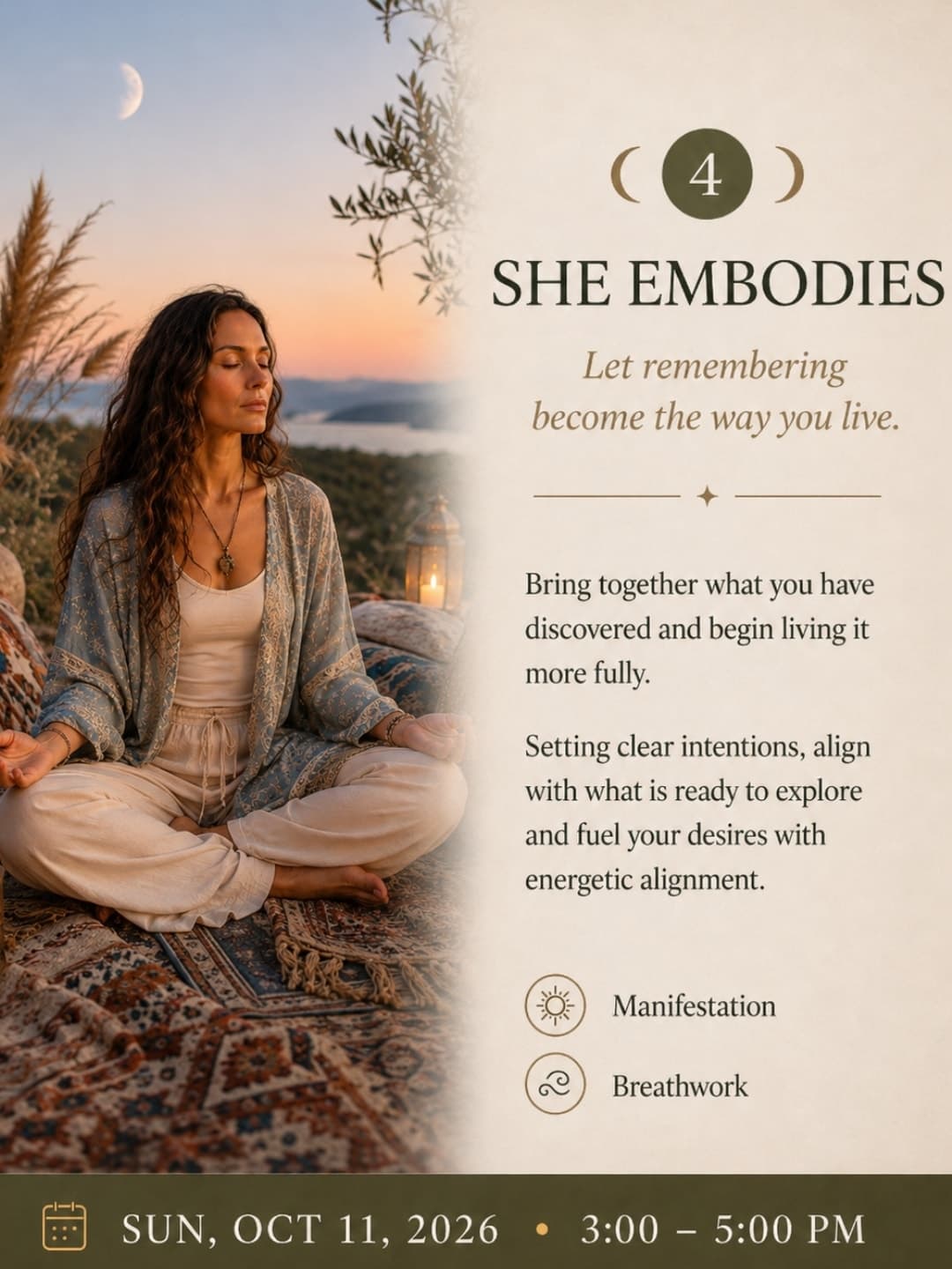 She Embodies · She Remembers: Women's Circle at The Garden poster