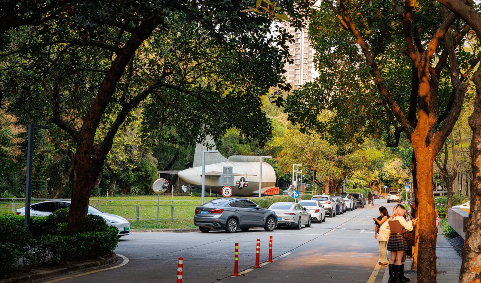 Café terrace in OCT Loft's old factory buildings